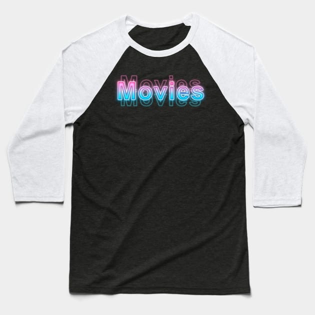 Movies Baseball T-Shirt by Sanzida Design